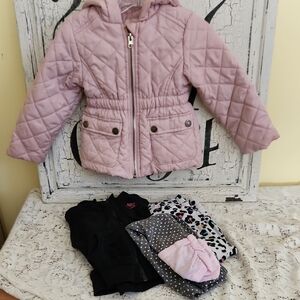 Bundle of 4 Winter Jackets and Pants for 18 months Girl